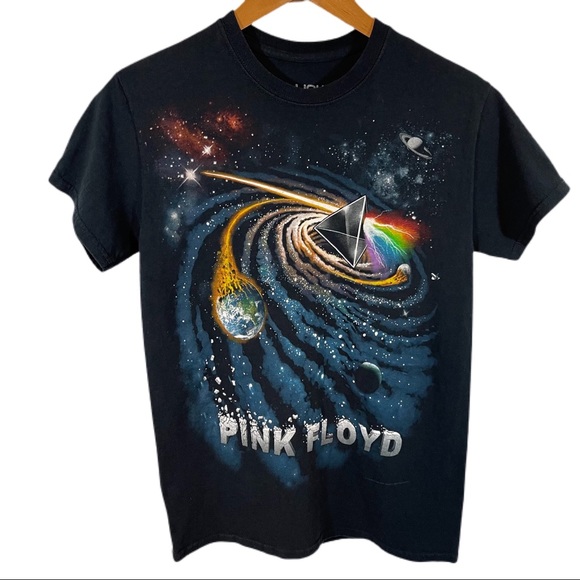 Tops - Pink Floyd Black Graphic Tee Shirt S Black